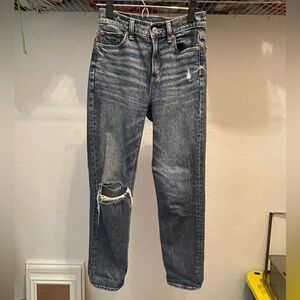 American Eagle Women’s 000 Blue Distressed Jeans